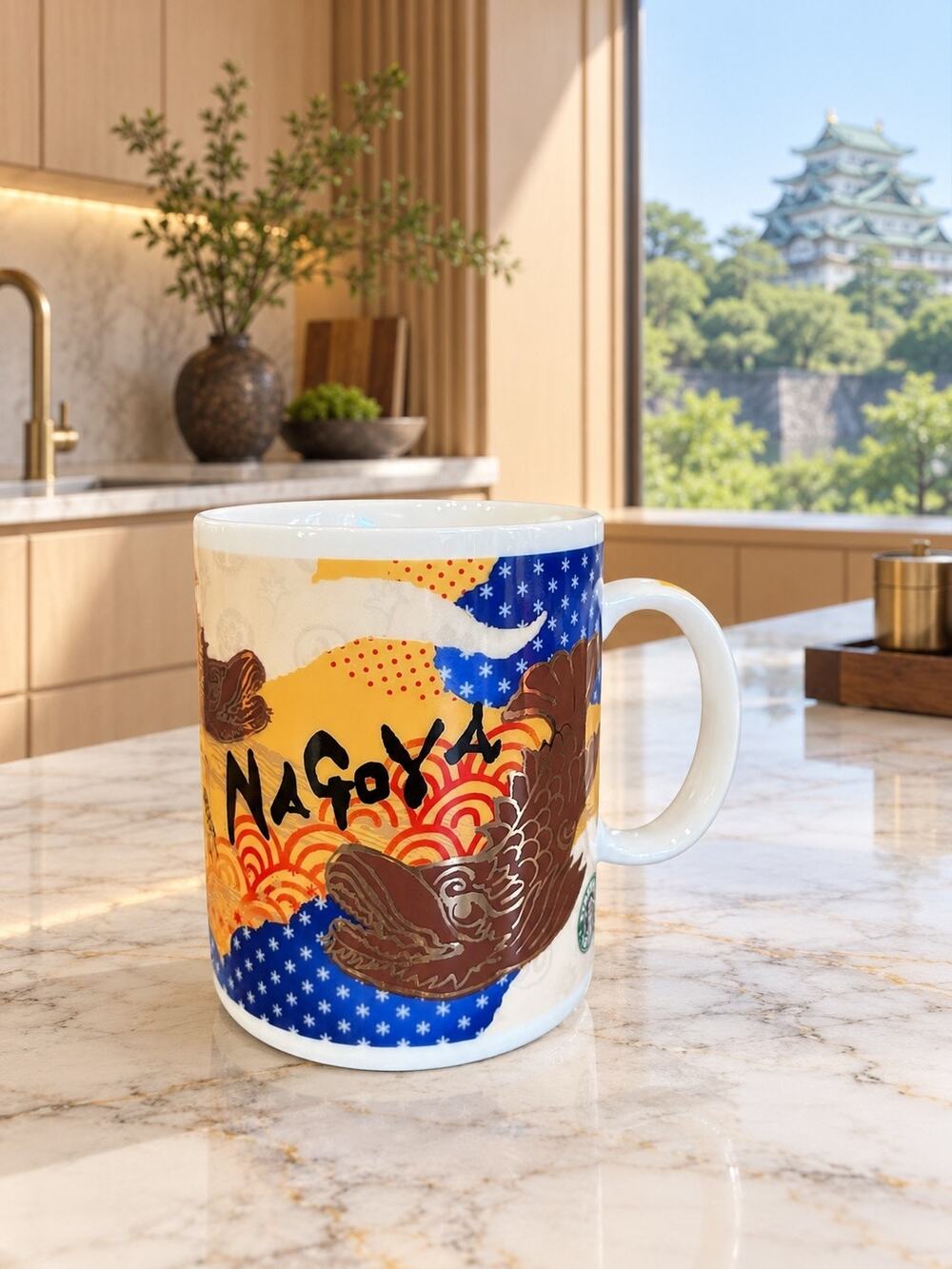 Starbucks Nagoya Japan 2012 City Mug Shachihoko Castle Made in Japan